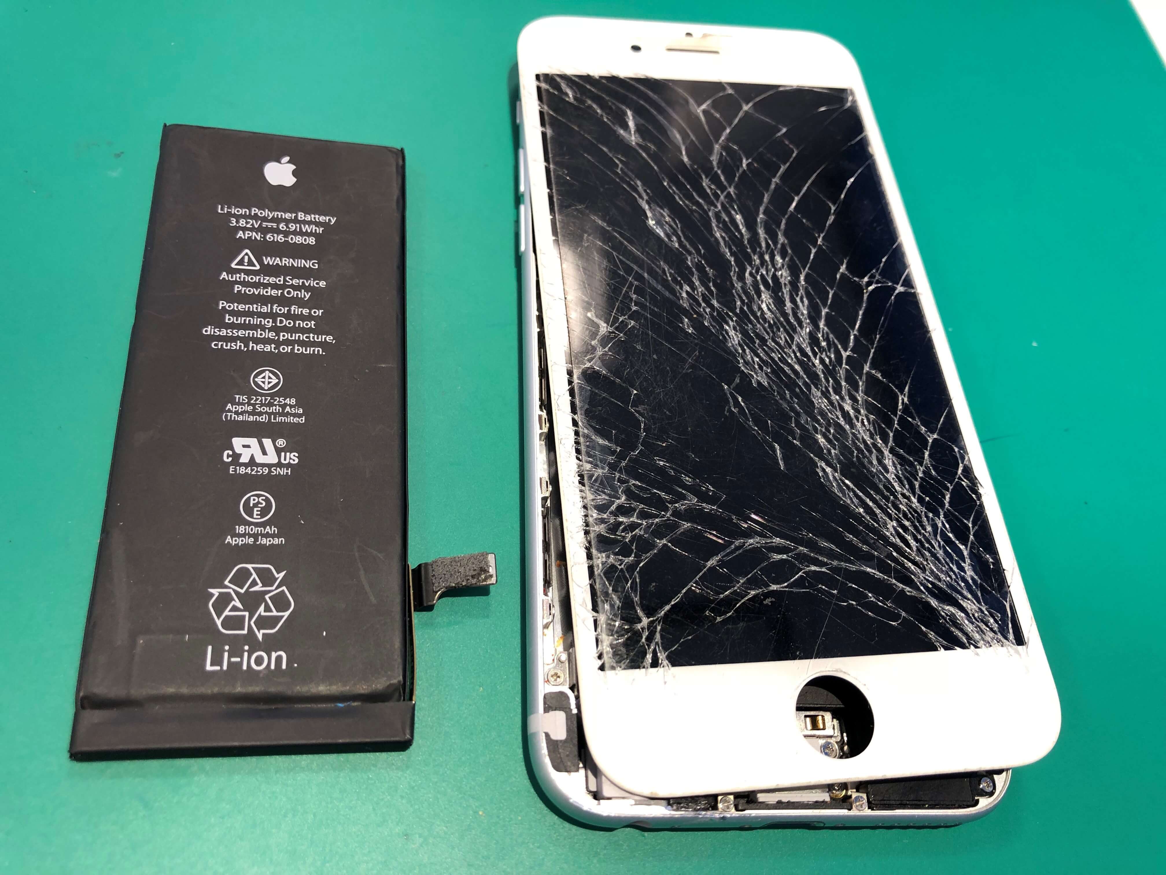 ≪iPhone6≫ディスプレイ、バッテリー同時修理