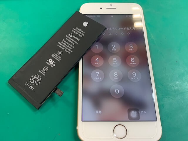 【実績】iPhone6sのバッテリー交換！バッテリーは寒さに弱い！？