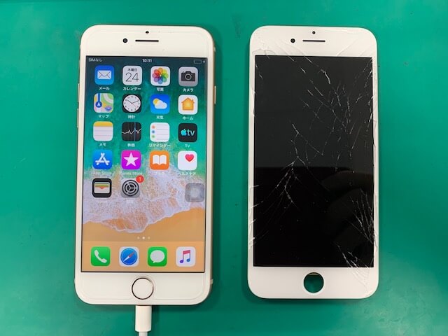 【実績】iPhone7画面割れ修理！！ケガに要注意！！