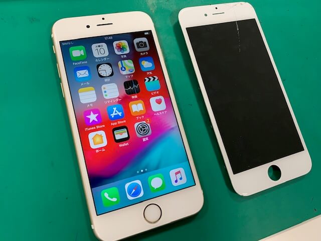 iPhone6sディスプレイ交換修理！割れが広がる前に！！