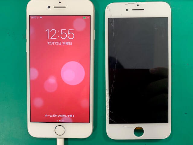 画面が割れたら即修理！！怪我を未然に防ごう！iPhone7バッテリー交換！