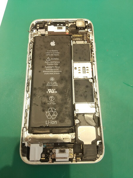 洗濯機にポチャン！ iPhone6s 水没復旧　iPhone修理・買取smart365西宮本店