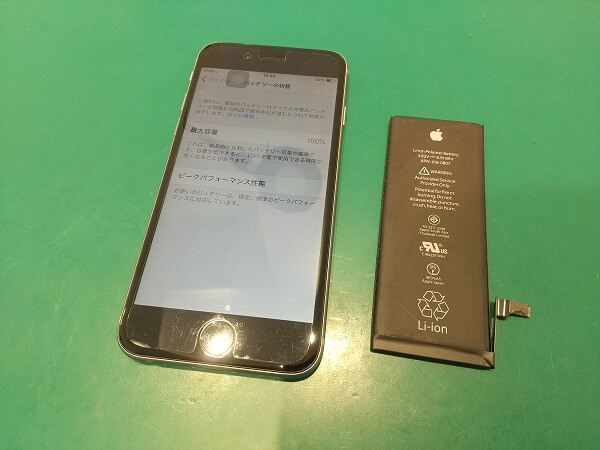 iPhone6 バッテリー交換　iPhone修理・買取smart365西宮本店