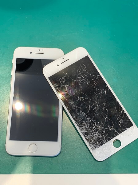 iPhone7　ディスプレイ交換+全画面保護ガラス　iPhone修理・買取・ガラスコーティングsmart365西宮本店